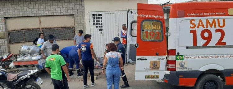 Acidente deixa motociclista ferido em Afogados da Ingazeira