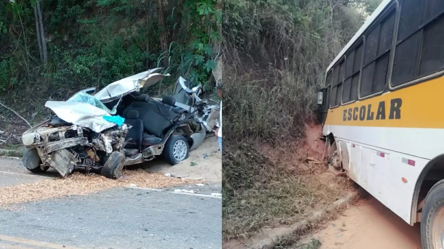 Motorista tem braço decepado em acidente no ES; 5 crianças ficaram feridas