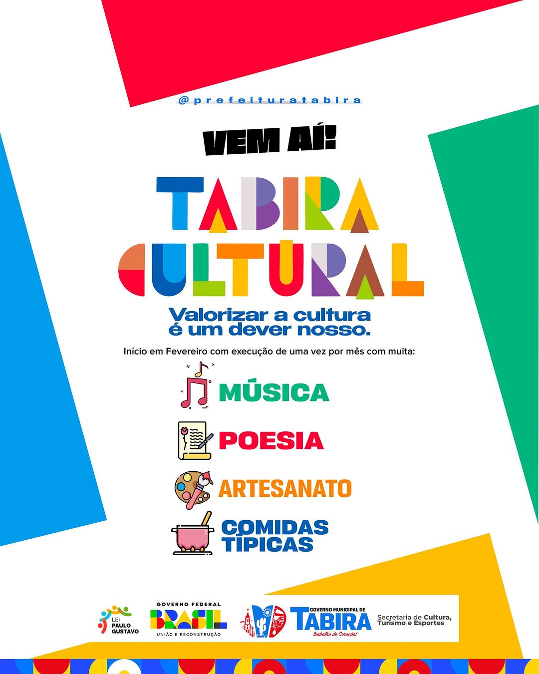 Tabira Cultural: Celebre a Arte, Música e Dança em Nossa Jornada Mensal!