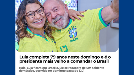 Lula completa 79 anos neste domingo e é o presidente mais velho a comandar o Brasil