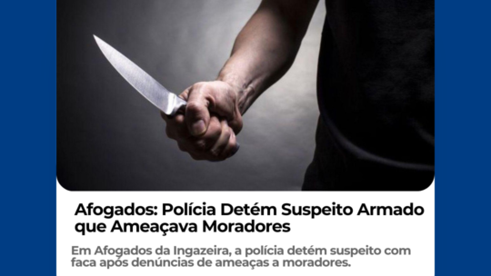 Afogados: Polícia Detém Suspeito Armado que Ameaçava Moradores