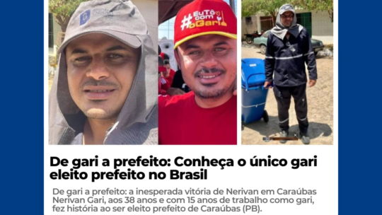 De gari a prefeito: Conheça o único gari eleito prefeito no Brasil